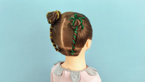 两款简单的小女孩发型 儿童节这样给女儿扎头发绝对赚足回头率