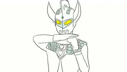 三分钟简笔画,教你画出泰罗奥特曼卡通简笔画