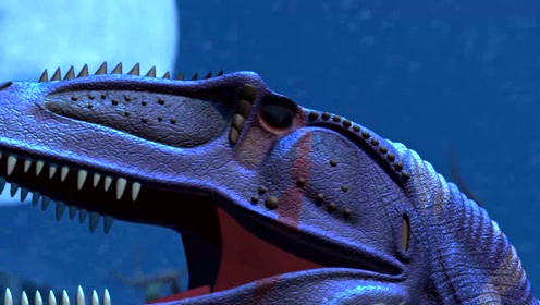 恐龙战争:功夫大师禽龙与巨兽龙的对撞,刺激的碰撞