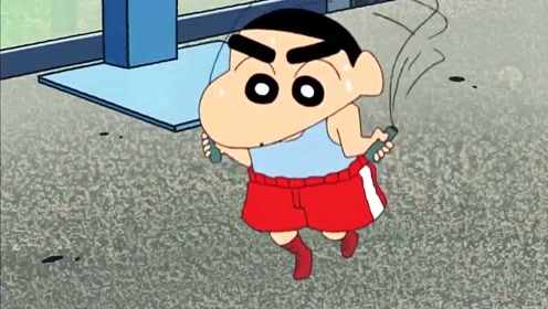 蜡笔小新:小新用心打拳的样子真是太man太帅了!