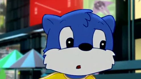 蓝猫脸上全是泥,咖喱为蓝猫擦拭,表示手绢自己会洗掉污迹