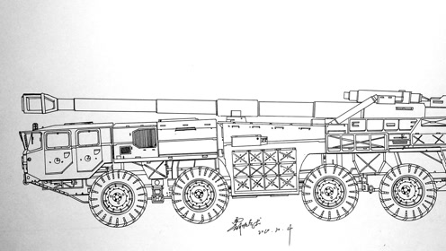 [图]脑洞大开系列，手绘设计一款车载重型火炮
