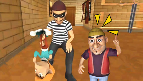 疯狂小偷:用绳子固定大门把手,绝对不能让小偷进来我家!