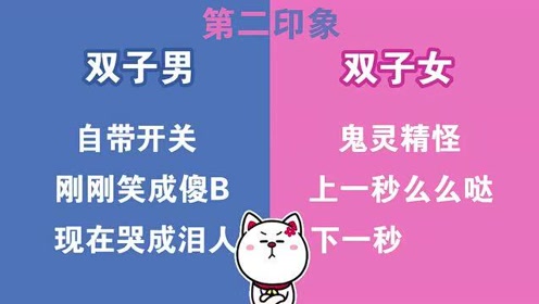 男女有别的双子座 腾讯视频