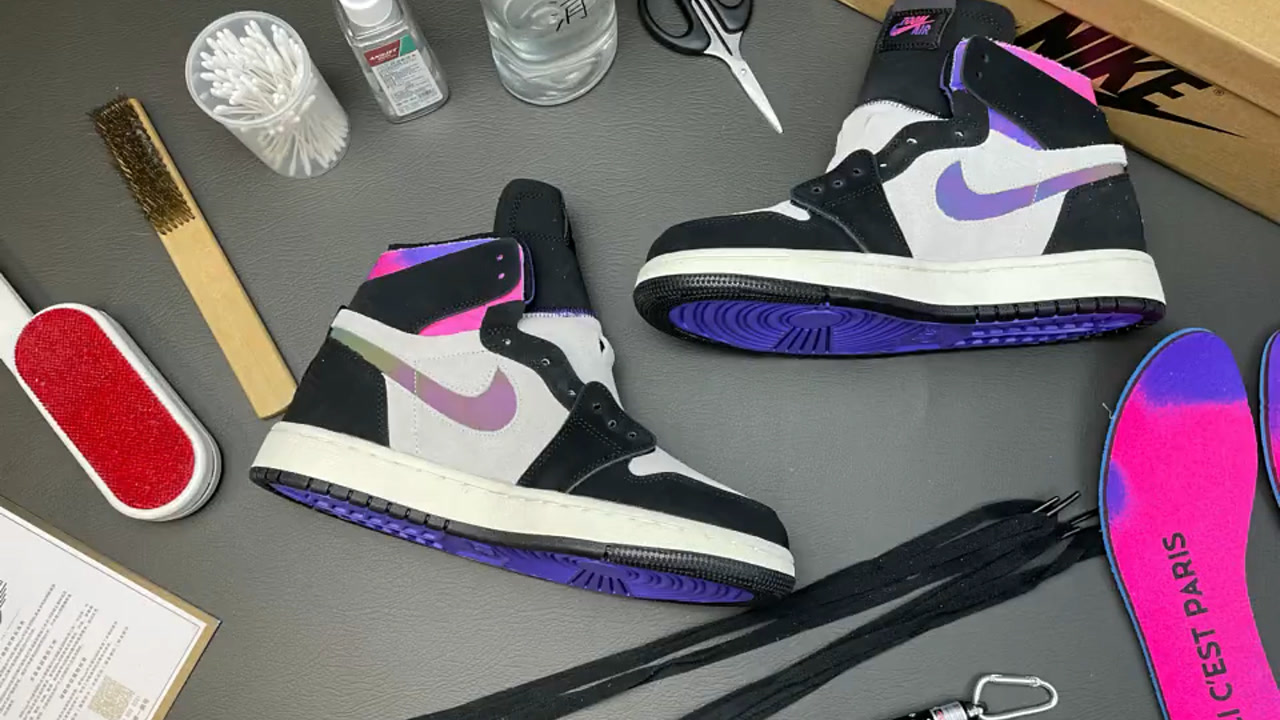炫酷十足的aj1大巴黎开箱!