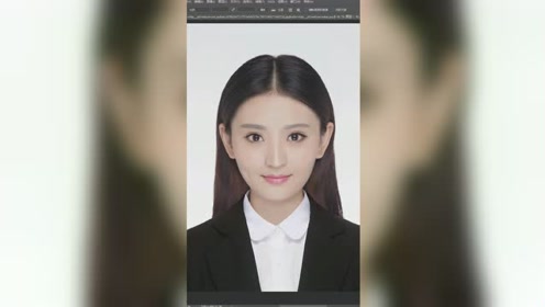 ps教你10秒给人物换正装证件照