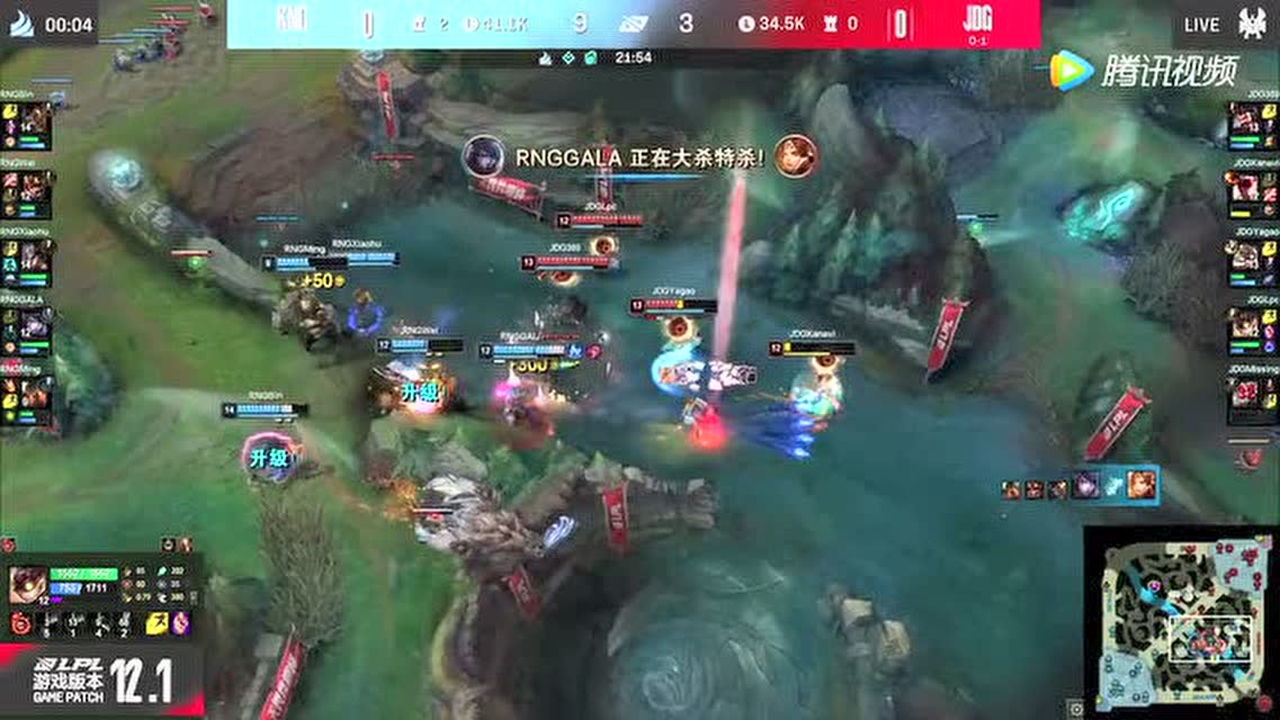 Kanavi内鬼盲僧带回大招 Gala厄斐琉斯闪现收下双杀