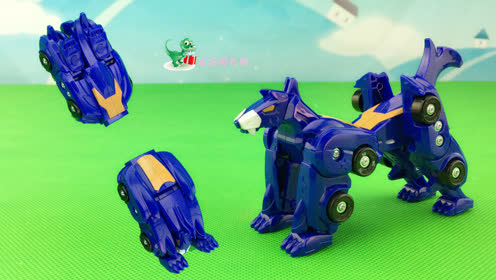 海底小纵队拆玩具 猎车兽魂之啸冰套装