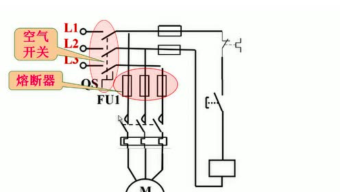 三相异步电动机点动控制电路