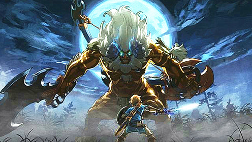 《塞尔达传说:荒野之息》17 斩杀人马巨兽,血厚高级守护者,武器