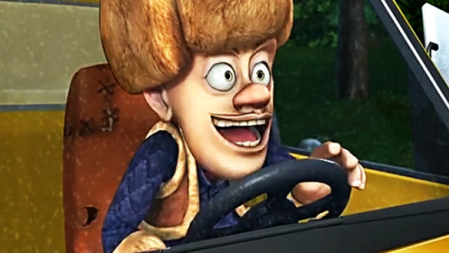 光头强的开车技术就是牛,随随便便一个甩车漂移,厉害了!