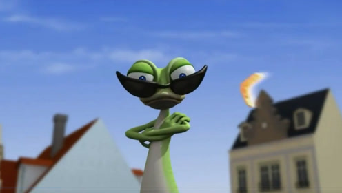 倒霉熊全集:倒霉熊和蜥蜴比拼飞行镖,结果这是倒霉熊的一场梦!