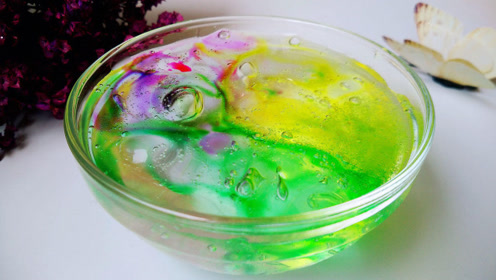 无硼砂无卸妆水diy液态玻璃史莱姆,简单到只需揺一揺!还不粘手!