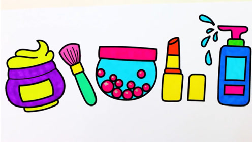 化妆品护肤品简笔画儿歌