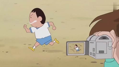 蜡笔小新:小新在跑步的时候吃东西,大家看回放后愣了