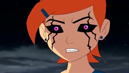 少年骇客:鬼影控制小玟去跳楼,小班为了救她解除了omnitrix