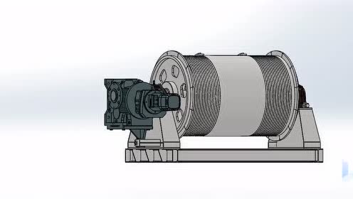 卷扬机演示动画