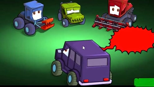 大车吃小车6:可怜的小汽车被坏蛋大卡车抓捕了,并关进了监狱!