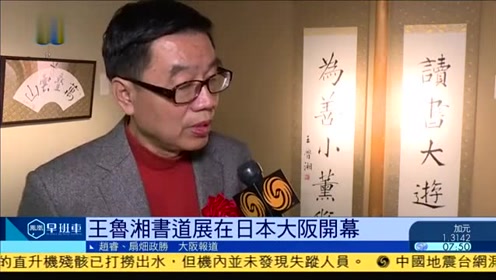 王魯湘書道藝術展在日本大阪蝸廬美術館舉行 腾讯视频