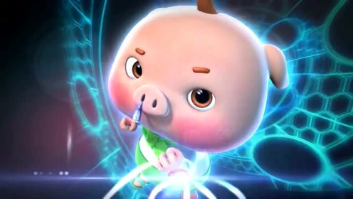 猪猪侠之百变联盟:小呆呆变身与变色龙战斗