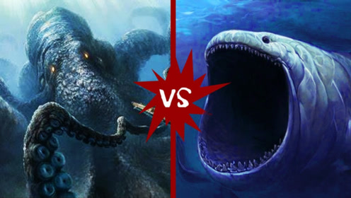 红色章鱼变身海怪攻击人类,不料被会隐身的鲨鱼反杀,场面让人惊心!