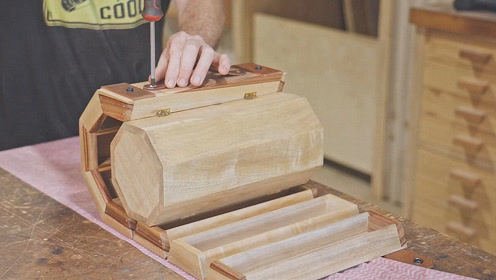 手工制作八角形工具箱,看完忍不住竖起大拇指,真有创意