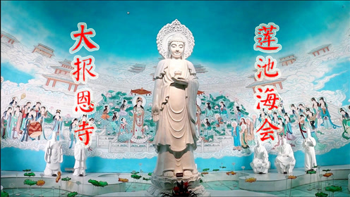 实拍南京大报恩寺莲池海会.