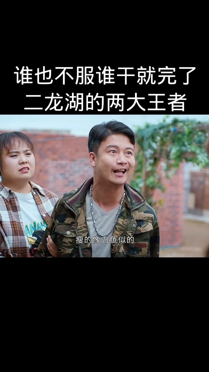谁也不服谁干就完了,二龙湖的两大王者