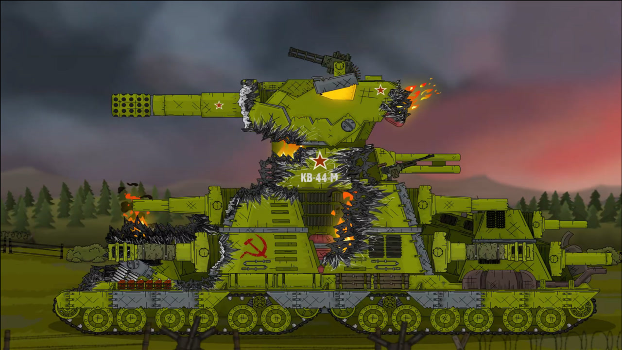 坦克世界:kv44坦克孤军陷阵以一敌二,捍卫王者的尊严