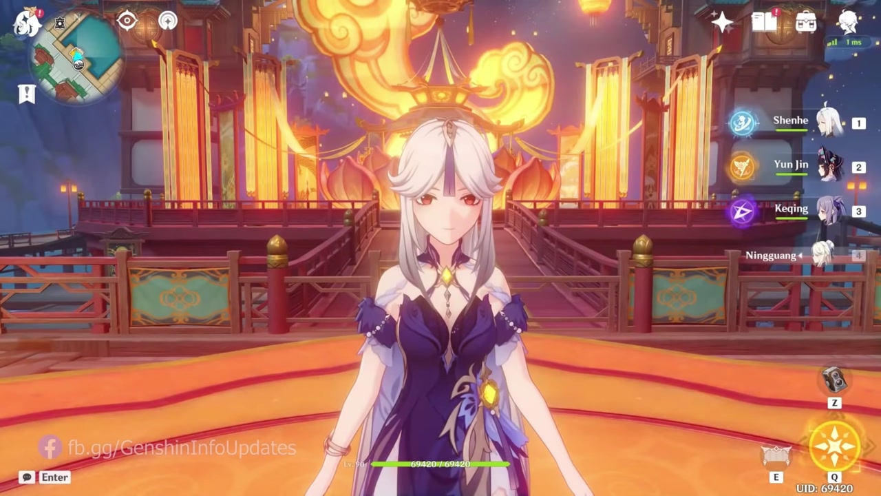 【原神2.4】凝光新皮肤纱中幽兰实装!