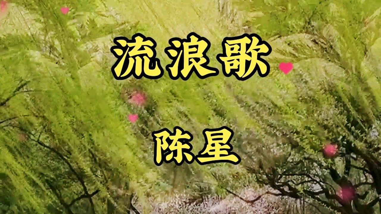 20年前的老歌曲《流浪歌》它也是曾经红遍大江南北的一首歌曲