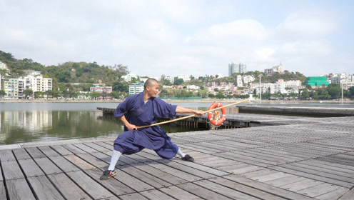 少林疯魔棍犀利无比棍花舞得让你看不清武僧棍法功力相当好