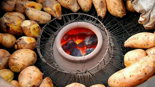 家乡|农村柴火烤红薯!就是这个味