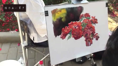 彼岸花水彩画 腾讯视频