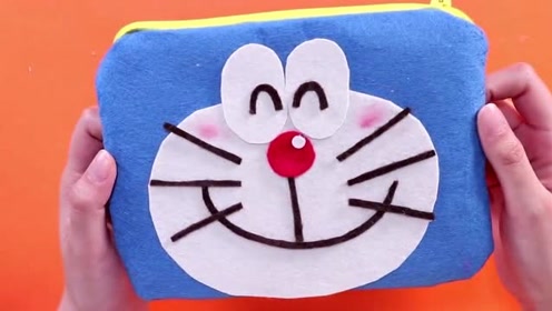 《小伶玩具》和小葩一起手工制作 超可爱哆啦a梦笔袋吧