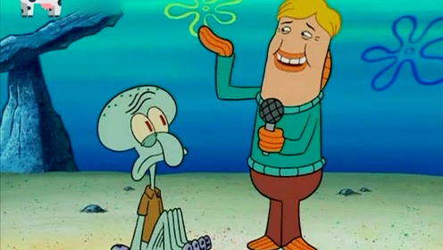 海绵宝宝:这个主持人,好像正在采访着章鱼哥.