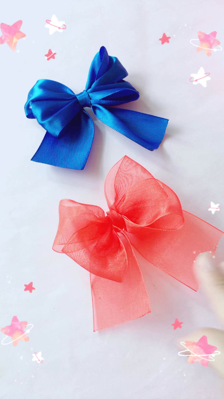 1根丝带拉出来的蝴蝶结,很简单,你肯定学的会