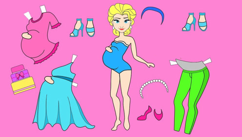 给纸娃娃制作时尚的孕妇装和婴儿用品,超级好玩可爱,手工diy