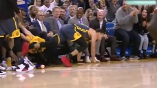 NBA轻松一刻：库里滑倒的时候，我笑出了猪叫
