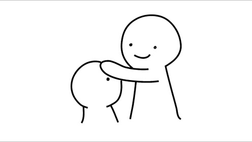 手绘简笔画:我相信你