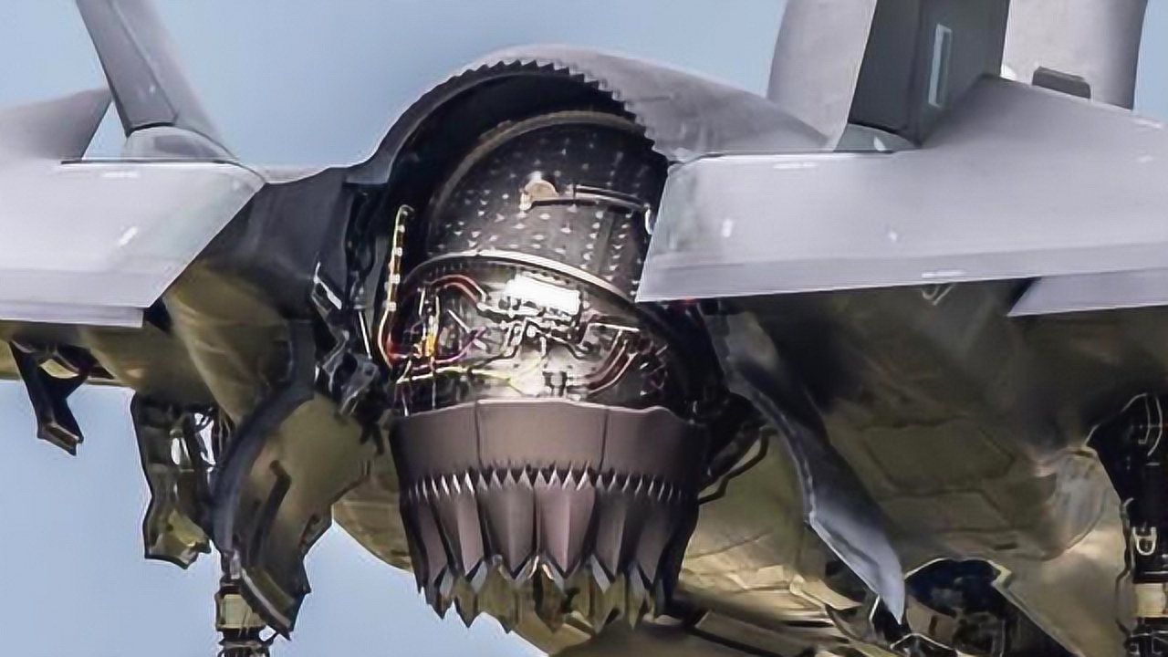 现代魔幻工业美感:f35b尾喷管结构犹如星际战舰