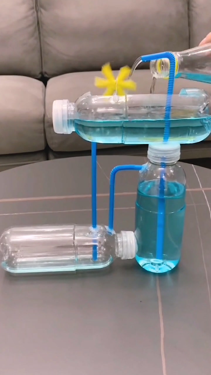 周末在家做个无限循环小水车,孩子一整天都不看电视了