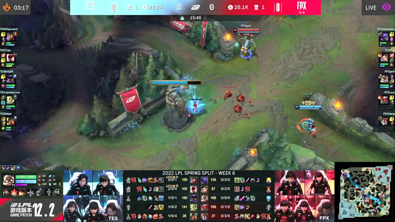 Hang绕后逼出阿水闪现 小天盲僧及时赶来收下双杀