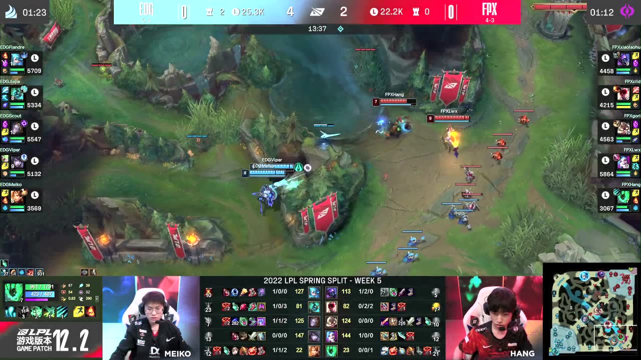 LPL春季赛 EDG 2-0 FPX