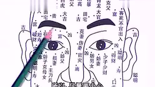 面相痣图解 腾讯视频
