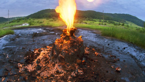 乌克兰活泥火山爆发如垃圾焚烧 可预报地震