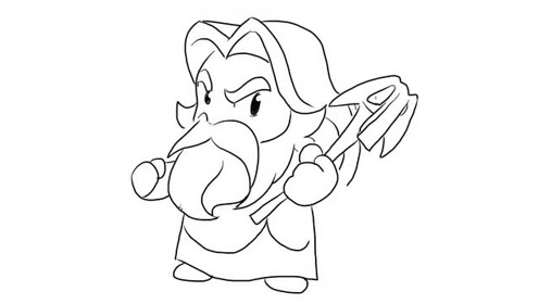 神王宙斯儿童亲子简笔画