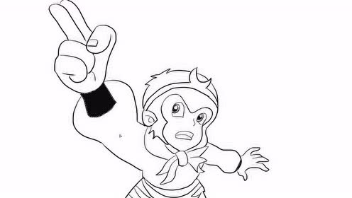 西游记猴哥动漫简笔画