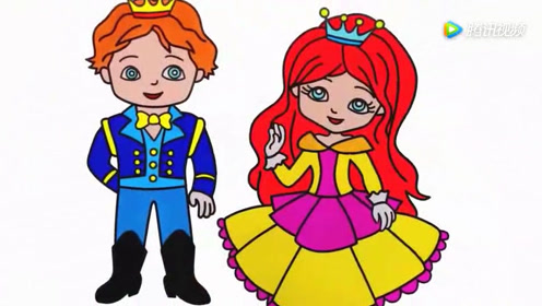 王子和白雪公主简笔画图片
