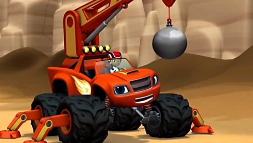 飙速成功变身一辆破坏怪兽吊车 准备开始反击